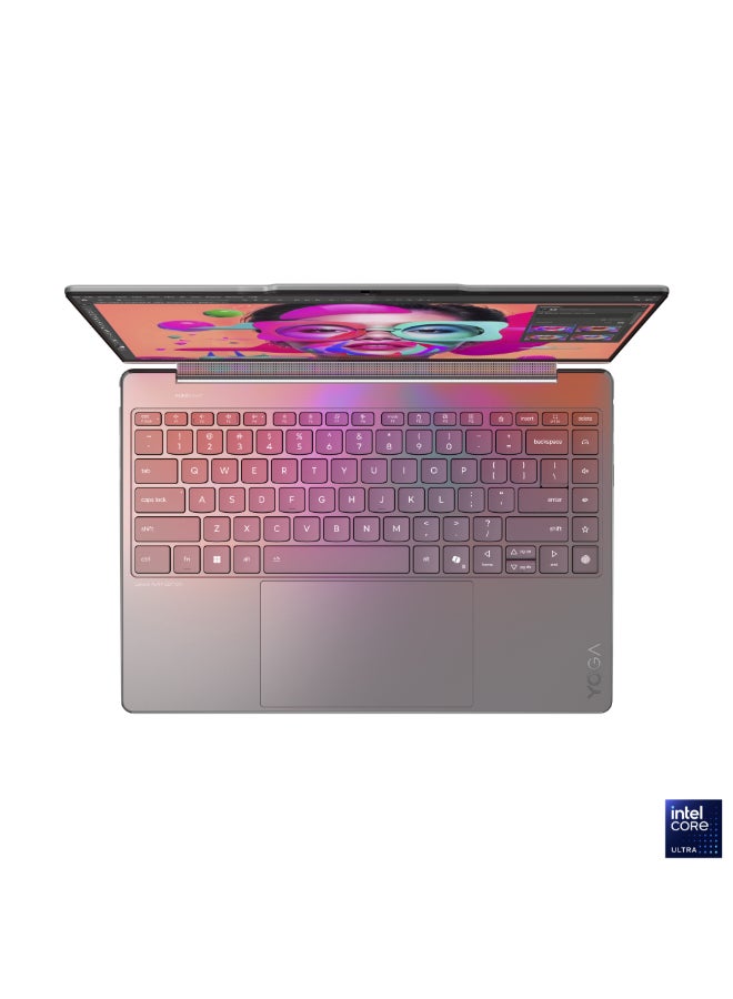 Yoga 9i 2-in-1 Aura Edition Laptop With 14 Inch 2.8K WQXGA+ (2880x1800) OLED Display,Intel Core Ultra 7 258V Processor/32GB RAM DDR5/1TB SSD/Intel Arc Graphics/Windows 11 Home+Lenovo® USB-C® 4-in-1 Hub Gen 2 + Lenovo YOGA True Wireless Stereo Earbuds + Yoga Slim Mouse + Lenovo YOGA 14-inch Sleeve (Luna Grey)+ Lenovo Yoga Pen English/Arabic Luna Grey