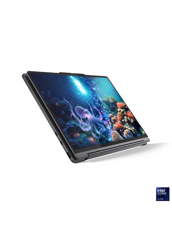 Yoga 9i 2-in-1 Aura Edition Laptop With 14 Inch 2.8K WQXGA+ (2880x1800) OLED Display,Intel Core Ultra 7 258V Processor/32GB RAM DDR5/1TB SSD/Intel Arc Graphics/Windows 11 Home+Lenovo® USB-C® 4-in-1 Hub Gen 2 + Lenovo YOGA True Wireless Stereo Earbuds + Yoga Slim Mouse + Lenovo YOGA 14-inch Sleeve (Luna Grey)+ Lenovo Yoga Pen English/Arabic Luna Grey