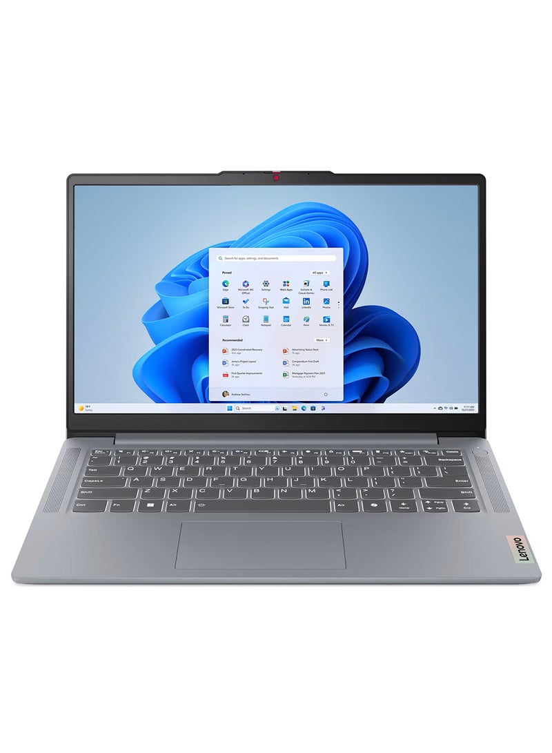لينوفو لابتوب IdeaPad Slim بشاشة 14 بوصة بدقة Full HD (1920x1080) ومعالج Intel Core i3 N355/ذاكرة RAM سعة 8GB DDR5/512GB SSD/رسوميات Intel مدمجة/نظام Windows 11 Home - Image 1