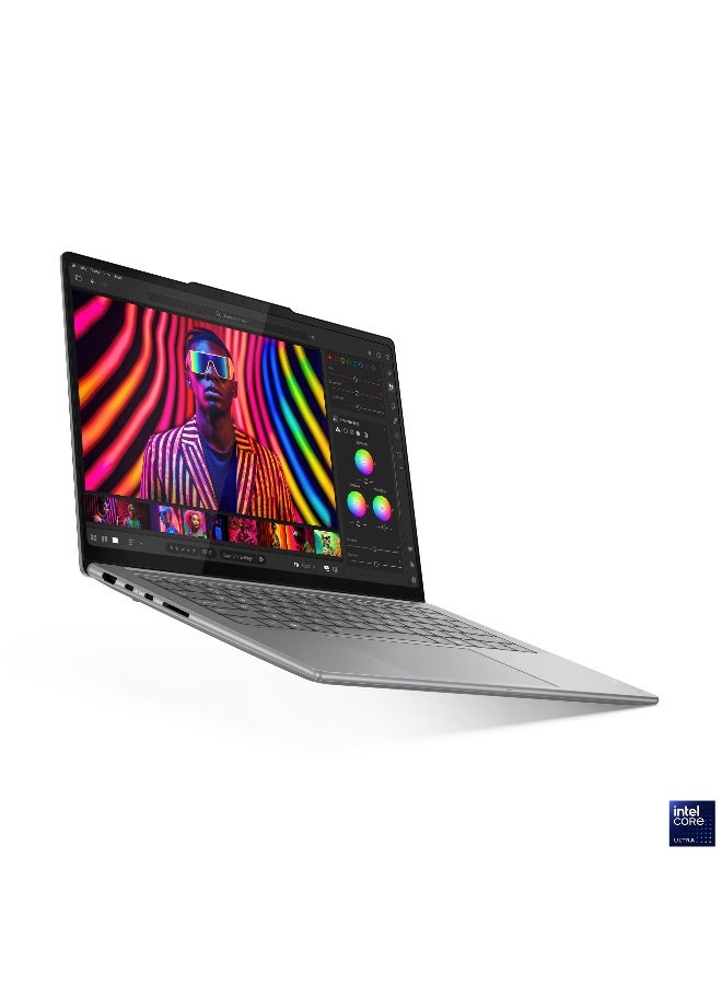 Lenovo Yoga Pro 7 Laptop With 14.5 Inch 3K (3000x1876) OLED Display, Intel Core Ultra 9 285H Processor/32GB RAM DDR5/1TB SSD/Intel Arc Graphics/Windows 11 Home/ English/Arabic Luna Grey - Image 2