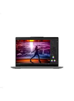 Yoga Slim 7 Laptop With 14 Inch WUXGA (1920x1200) OLED Display,Intel Core Ultra 7 155H Processor/32GB RAM DDR5/512GB SSD/Intel Arc Graphics/Windows 11 Home/ English/Arabic Luna Grey