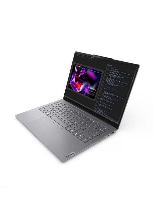 Lenovo Yoga Slim 7 Laptop With 14 Inch WUXGA (1920x1200) OLED Display,Intel Core Ultra 7 155H Processor/32GB RAM DDR5/512GB SSD/Intel Arc Graphics/Windows 11 Home/ English/Arabic Luna Grey  - Image 3