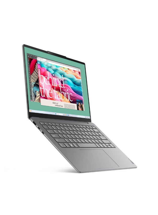 Lenovo Yoga Slim 7 Laptop With 14 Inch WUXGA (1920x1200) OLED Display,Intel Core Ultra 7 155H Processor/32GB RAM DDR5/512GB SSD/Intel Arc Graphics/Windows 11 Home/ English/Arabic Luna Grey  - Image 2