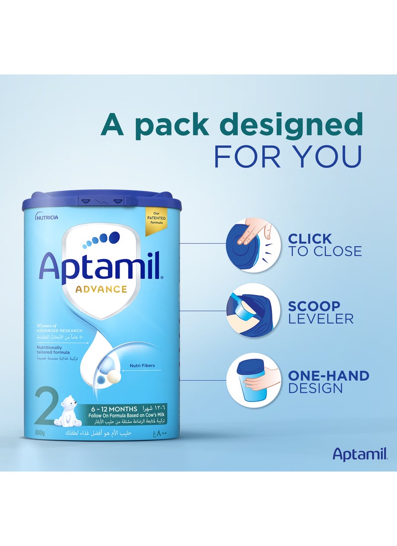 Aptamil Advance Stage 2 800grams - Image 2