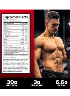 ماسل تيك Whey 100% Protein Isolate Enhance Build Muscle Vanilla Flavor, 2 Lbs  - Image 2