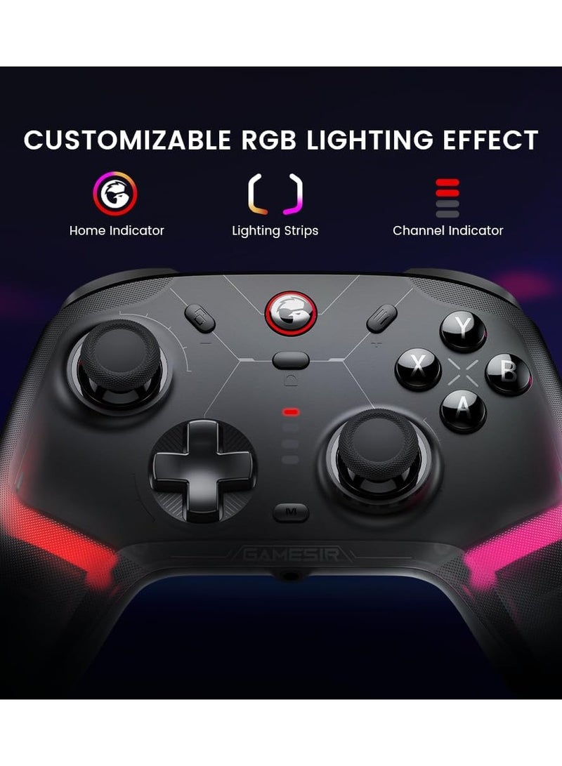GameSir - Cyclone 2 Multiplatform Wireless Controller- TMR Electromagnetic Joysticks&Hall Effect Switch triggers,6-axis Gyro Gaming Controller for Switch/PC/iOS/Android/Steam - Image 1