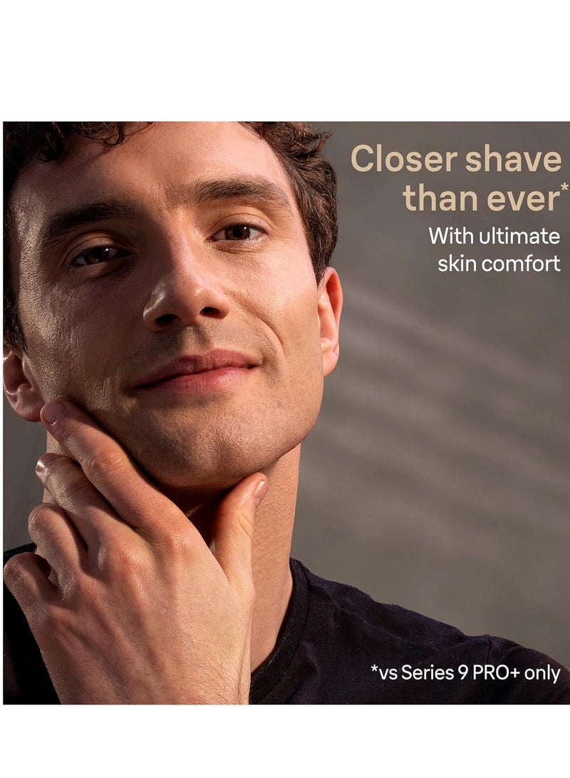 براون سلسلة 9 PRO+ ماكينة حلاقة كهربائية، رأس ProComfort، مركز SmartCare 6 في 1، 9597cc فضي - Image 2