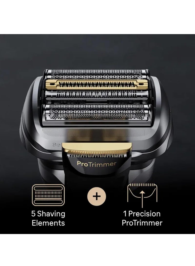 براون سلسلة 9 PRO+ ماكينة حلاقة كهربائية، رأس ProComfort، مركز SmartCare 6 في 1، 9597cc فضي - Image 5