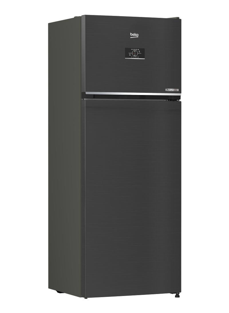 بيكو Beko No Frost Refrigerator, 408 Liters , 2 Doors , Digital Screen , Inverter , Dark Stainless, RDNG551M20TXBR 140 W RDNG551M20TXBR Dark Stainless Steel  - Image 1