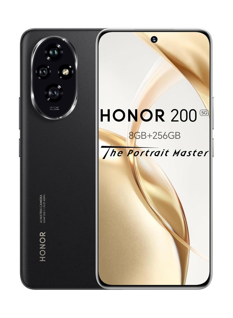 Honor 200 5G Dual SIM 8GB RAM 256GB ROM  -Black 