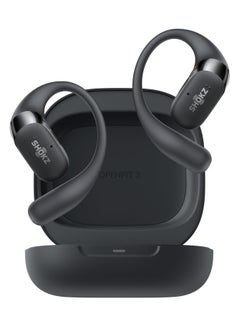 SHOKZ OpenFit 2 Open-Ear Headphones, True Wireless Bluetooth Earphones with Microphone, Earhook Earbuds with 48 Hours of Playtime, USB-C Fast Charging, IP55 Water-Resistant, with Carrying bag black  - Image 1