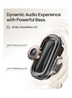 SHOKZ OpenFit 2 Open-Ear Headphones, True Wireless Bluetooth Earphones with Microphone, Earhook Earbuds with 48 Hours of Playtime, USB-C Fast Charging, IP55 Water-Resistant, with Carrying bag black  - Image 3