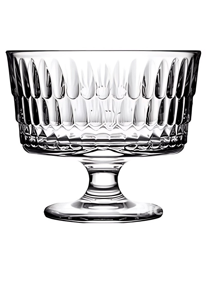 باساباتشي مجموعة أكواب الآيس كريم RAIN – 240 مل، 2 قطعة | وعاء حلوى زجاجي فاخر