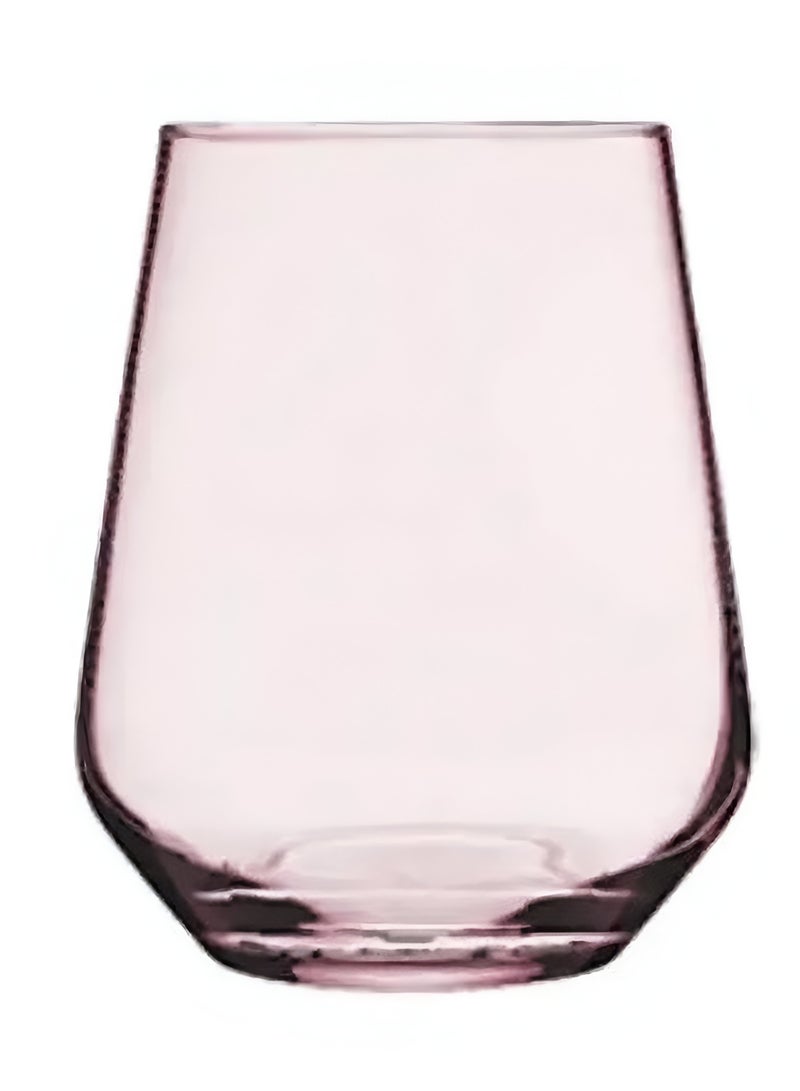 Pasabahce Allegra Tumbler Set – 425cc – 3-Piece Elegant Pink Glasses