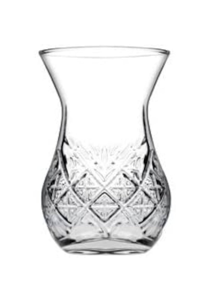 Pasabahce Timeless Tea Glass Set – 170ml, 6-Piece, Classic Design for Tea Lovers