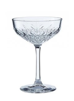 باساباتشي TIMELESS Coupe Glass Set – 255ml, 4-Piece, Classic Cocktail & Champagne Glasses 
