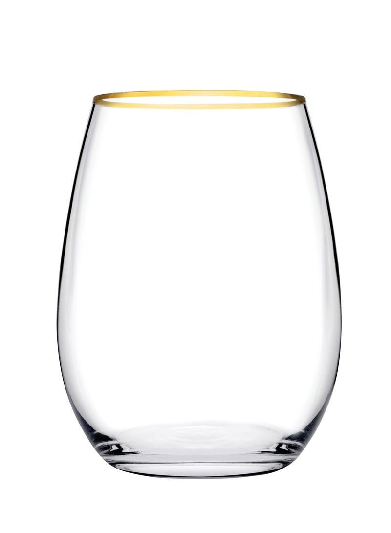 باساباتشي طقم أكواب AMBER GT – 350 مل، 6 قطع، زجاج شرب فاخر للمنزل والضيافة