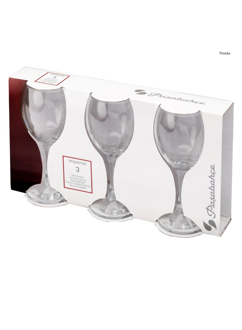 باساباتشي طقم كؤوس جريتا - 255 مل، 3 قطع | زجاجيات أنيقة - Image 3