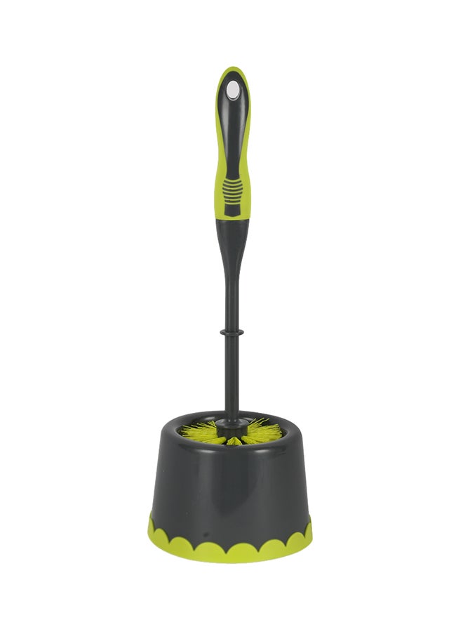 رويال فورد Royalford Toilet Brush with Holder- RF11189GR Compact and Light-Weight Toilet Brush Perfect for Cleaning Indian and Western Style Toilets Multicolor  - Image 2