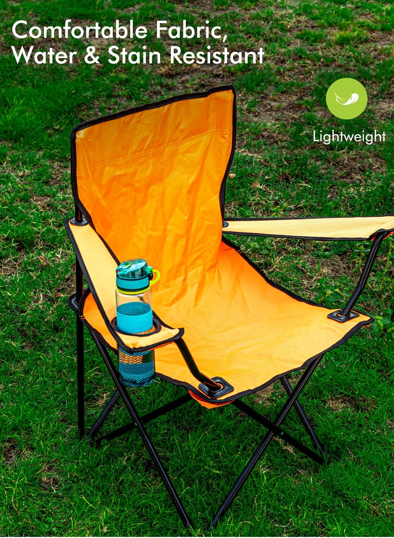 Camping Chair- RF9766| Lightweight, Portable and Foldable, Folds for Portability Steel Frame with Washable Assorted Assorted