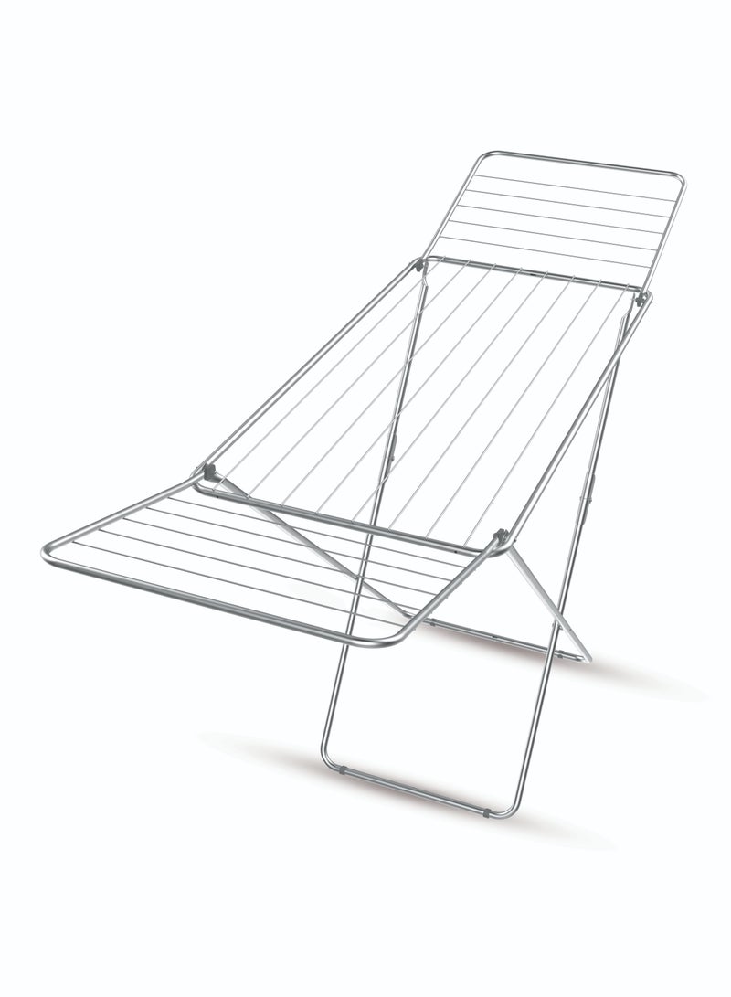 Royalford Cloth Dryer RF10877, Metal Drying Rack, Multifunctional Air Dryer Ideal For Indoor/Outdoor, Easy Store And Folding Clothes Dryer Silver  - Image 1