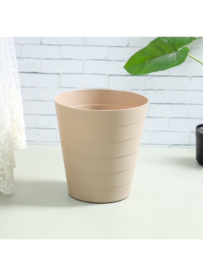 رويال فورد Royalford 11.3 L Plastic Dustbin- RF12246| Stylish and Durable Trash Can for Home, Office, Bathroom, School, Restaurant| Multi-Purpose Plastic Bin with Sturdy Construction| Brown  - Image 4