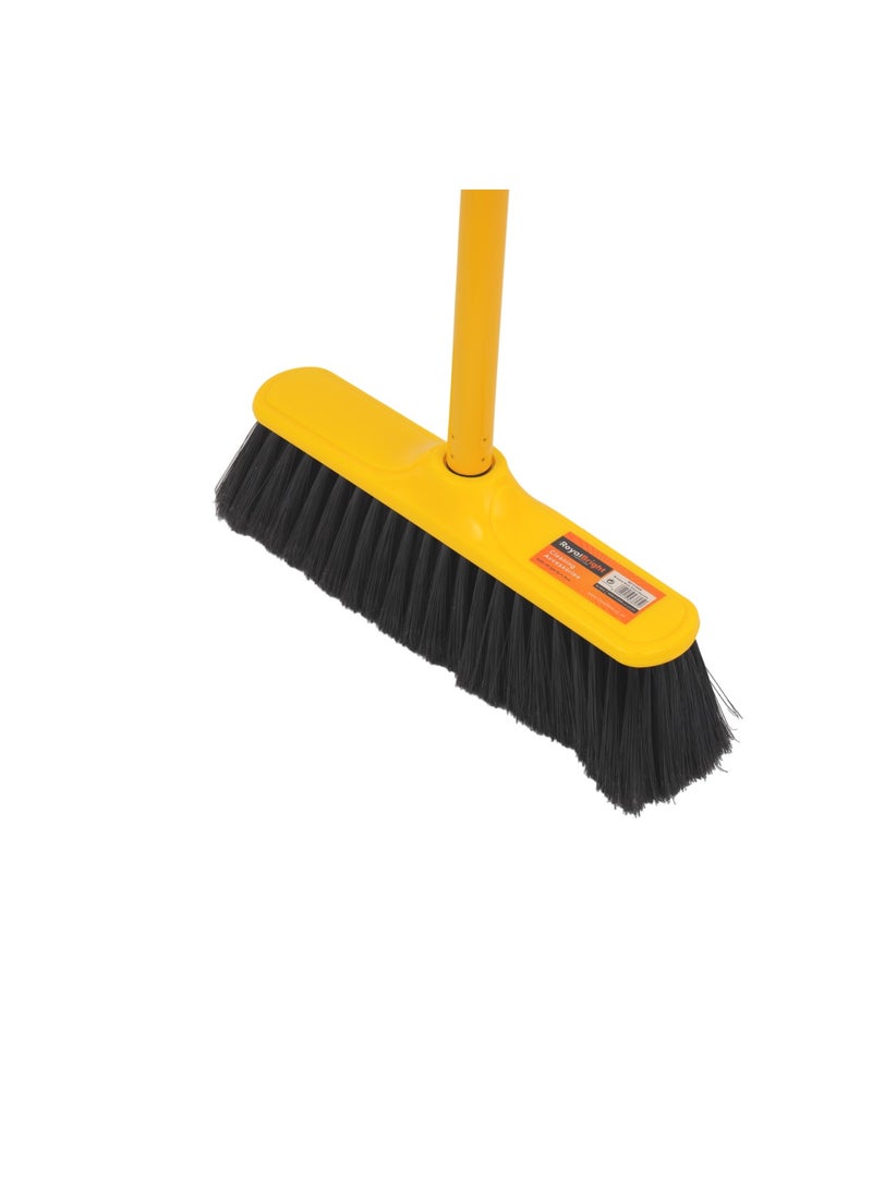 رويال فورد Royalford 28.5 CM Floor Broom with a Long Steel Handle- RF11999| Large and Wide Broom Head Multicolor  - Image 4