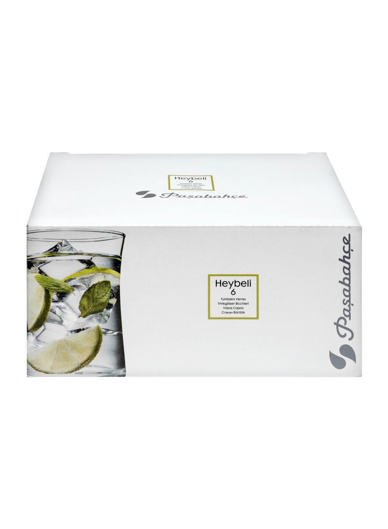 باساباتشي مجموعة أكواب زجاجية كلاسيكية 3 قطع HEYBELI سعة 285 مل - Image 3