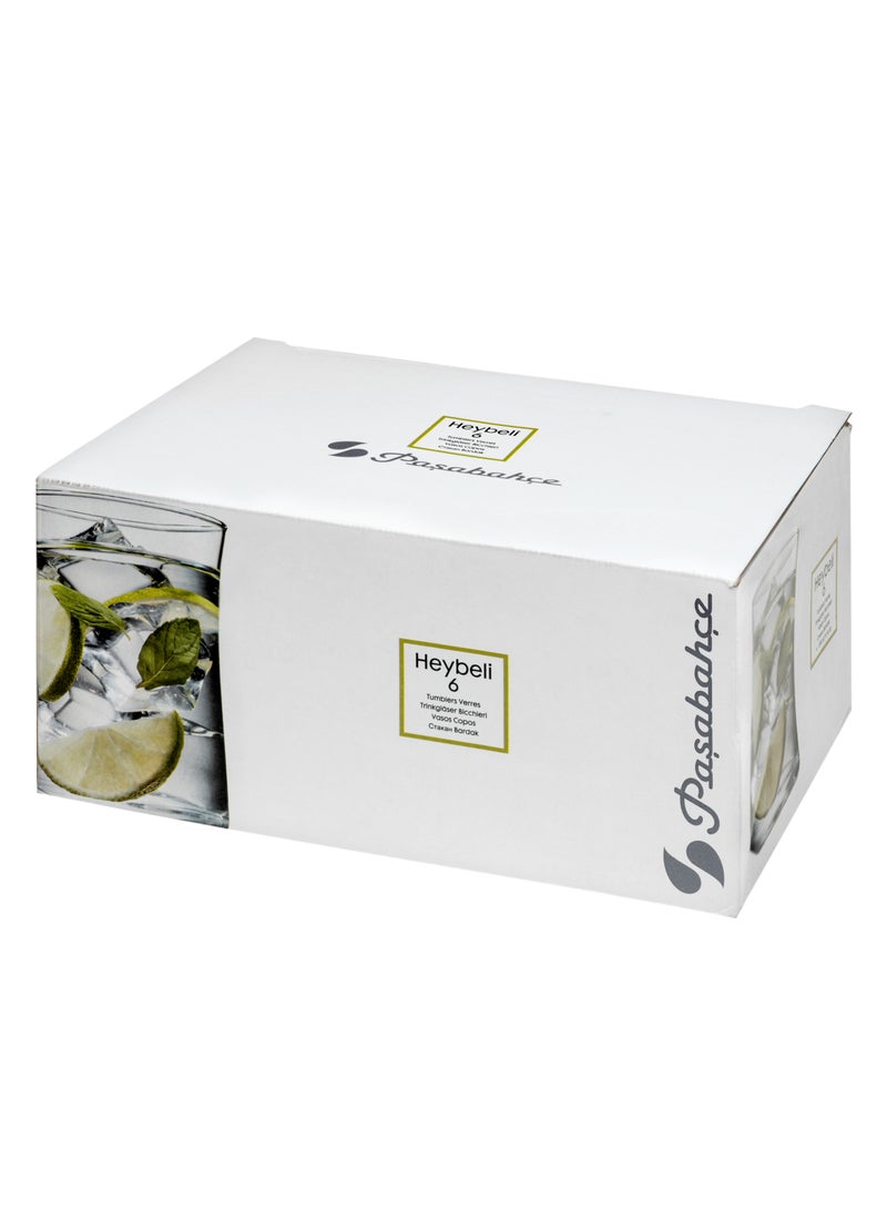 باساباتشي مجموعة أكواب زجاجية كلاسيكية 3 قطع HEYBELI سعة 285 مل - Image 2