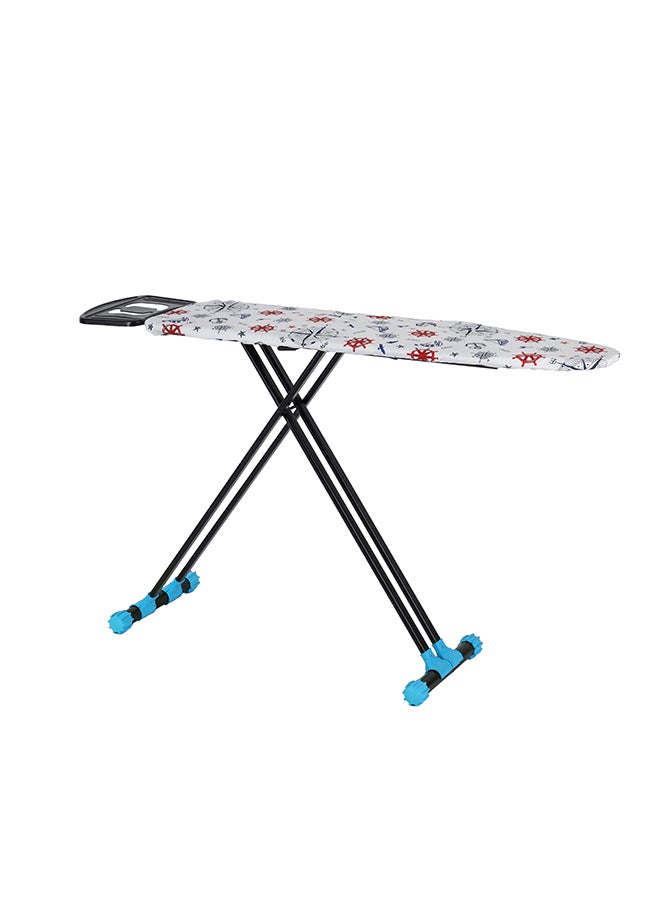 Royalford Ironing Board- RF11915| 114x36 CM, Ironing Table with Steel Frame| With Adjustable Height Mechanism| Heat Resistant Cotton Cover and Iron Rest| Perfect for Home, Apartments, Hostels, Etc. Assorted Colours - Image 4