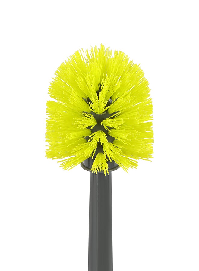 رويال فورد فرشاة مرحاض رويال فورد مع حامل فرشاة مرحاض مدمجة وخفيفة الوزن مثالية لتنظيف المرحاض الهندي والغربي - Image 3