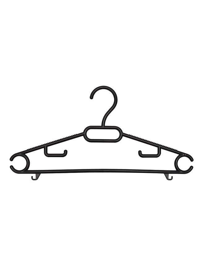 Royalford 6Pcs Trendy Clothes Hanger 39.5X18 Cm Anti-Skid Design Premium Quality Plastic Assorted - Image 2