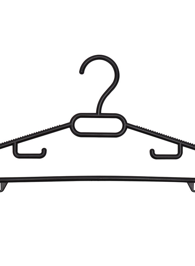 Royalford 6Pcs Trendy Clothes Hanger 39.5X18 Cm Anti-Skid Design Premium Quality Plastic Assorted - Image 4