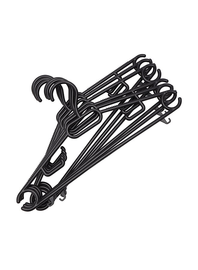 Royalford 6Pcs Trendy Clothes Hanger 39.5X18 Cm Anti-Skid Design Premium Quality Plastic Assorted - Image 5