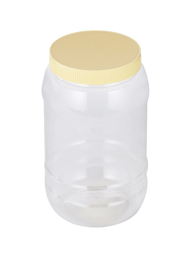 Royalford Royalford Round Airtight PET Jar, RF11226, 2000ml  Set of 4  Transparent Jar for Pulses, Cereals and Spices For Kitchen Organization PET Canister Kitchen Accessories Leak-Proof Lid Clear/Cream  - Image 4