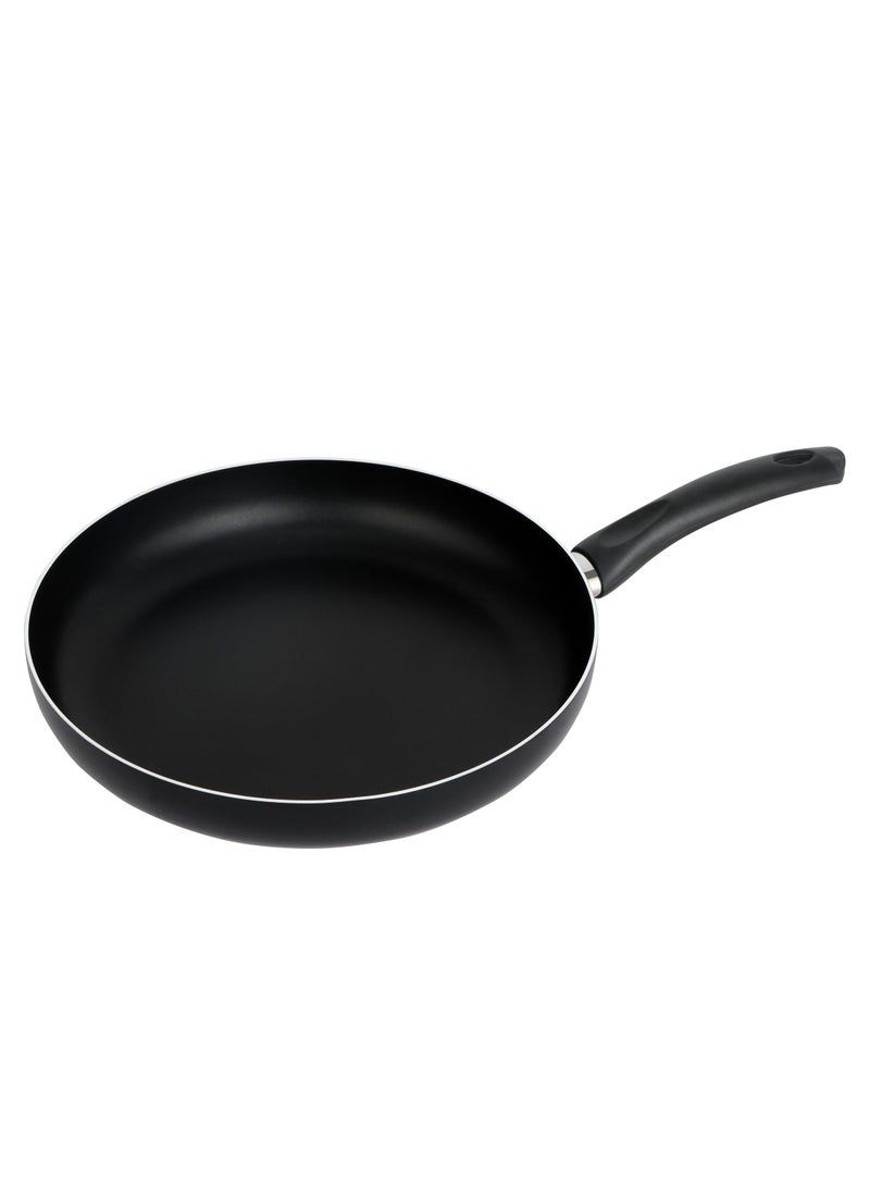 رويال فورد 24 CM Aluminum Fry Pan- RF11666| Strong Aluminum Body With Non-Stick Coating And Bakelite Handle| Heat Resistant Exterior, Compatible With Hot Plate, Halogen, Ceramic And Gas Stovetops Black  - Image 1
