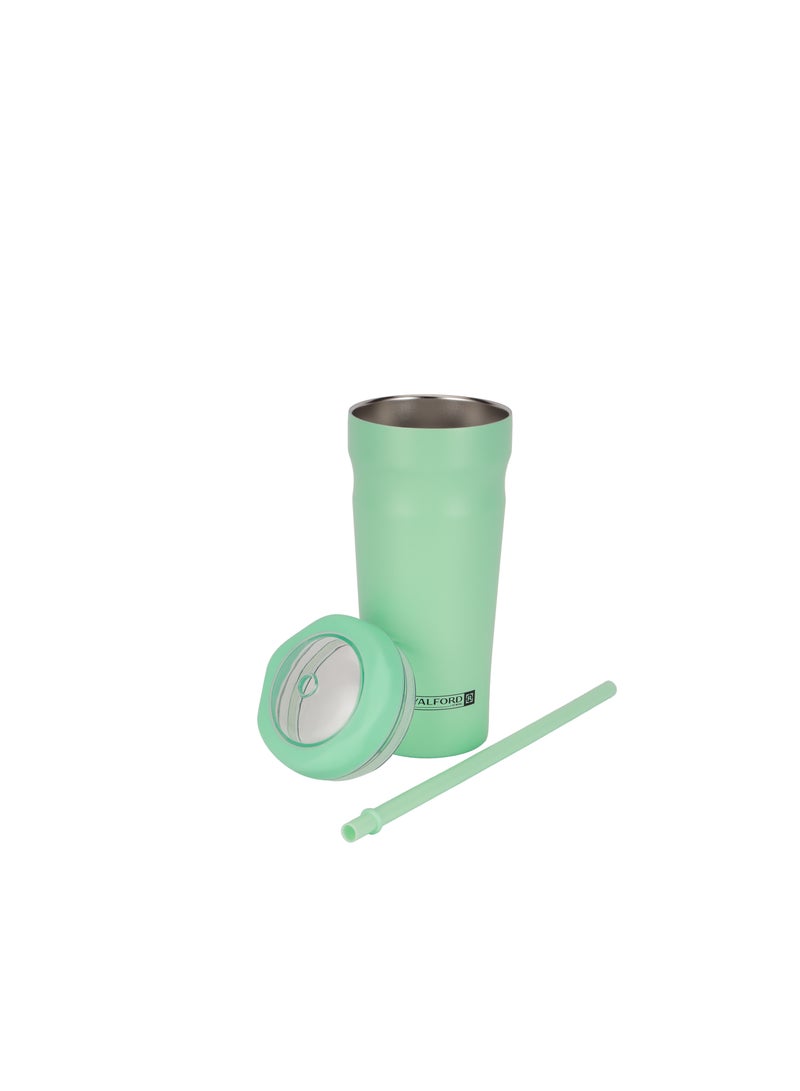 Royalford Royalford 700ml Vacuum Bottle with Straw RF12440 Double Wall Insulation, Stainless Steel Body, PP Lid and Keeps Your Drinks Hot or Cold Leak-Proof Assorted Colors Assorted Colors - Image 3