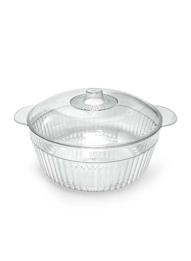 رويال فورد وعاء تخزين رويال فورد سعة 2 لتر مع غطاء RF12483 حاوية بلاستيكية ذات فم واسع، تصميم أنيق ورفيع مع بناء يدوم طويلاً متعدد الاستخدامات، للخلط والتقديم - Image 1