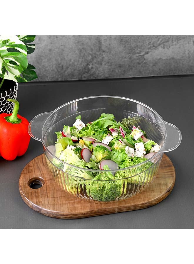 رويال فورد وعاء تخزين رويال فورد سعة 2 لتر مع غطاء RF12483 حاوية بلاستيكية ذات فم واسع، تصميم أنيق ورفيع مع بناء يدوم طويلاً متعدد الاستخدامات، للخلط والتقديم - Image 5