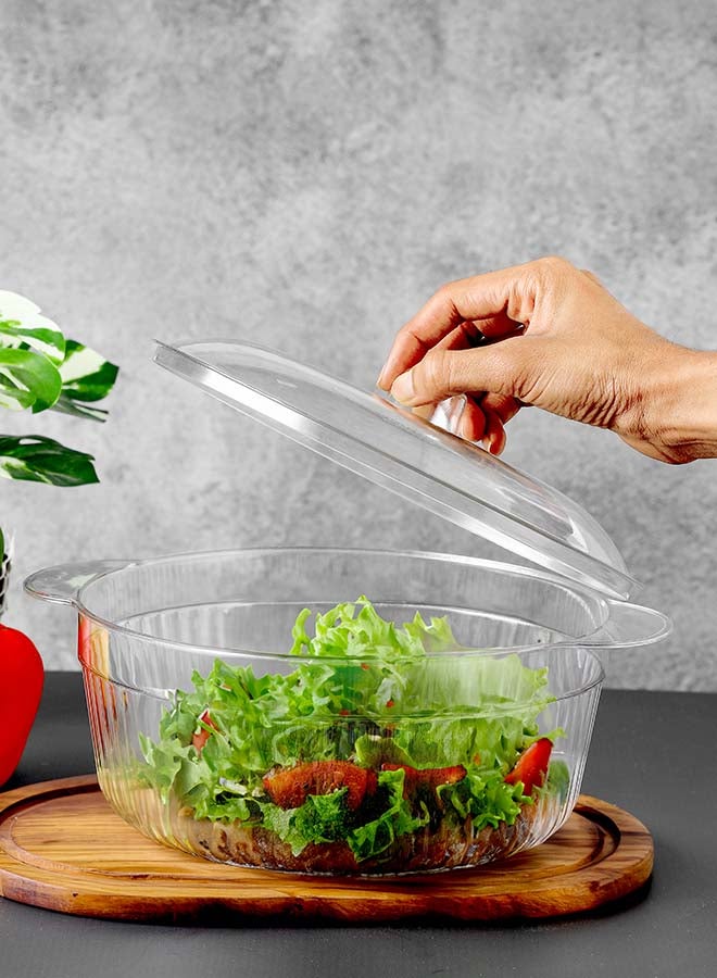 رويال فورد وعاء تخزين رويال فورد سعة 2 لتر مع غطاء RF12483 حاوية بلاستيكية ذات فم واسع، تصميم أنيق ورفيع مع بناء يدوم طويلاً متعدد الاستخدامات، للخلط والتقديم - Image 4