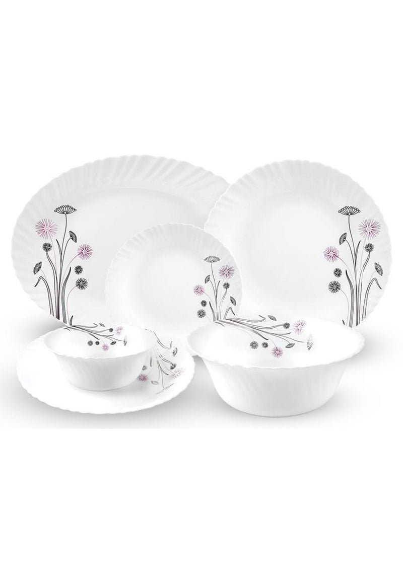 Royalford Opalware Dining Collection RF12685 Exquisite Floral Design 18-Piece Dinner Set - Image 1