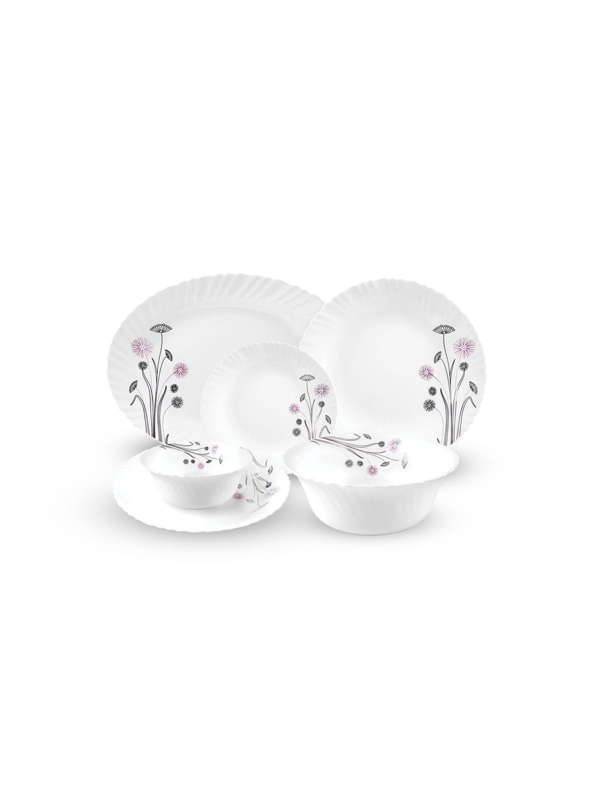 Royalford Opalware Dining Collection RF12685 18-Piece Dinner Set