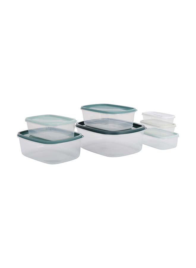 رويال فورد Royalford Rectangle Plastic Food Storage Container RF12486 Pack of 7 Containers, 220 ml, 380 ml, 650 ml, 1000 ml, 1800 ml, 2600 ml, 4200 ml, Storage Box for Food, Leftover, Marinades, Dough, etc. Multicolor Multicolour 2600ml  - Image 3