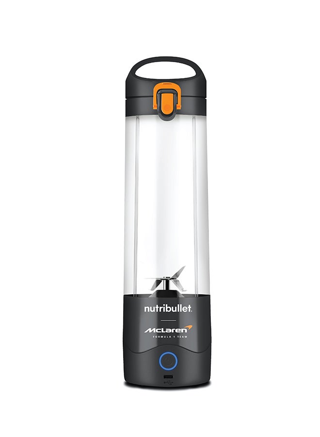 nutribullet McLaren Portable 590ml Cordless Blender for Shakes & Smoothies, BPA Free, Leakproof Flip and Sip, USB-C type, Black/Orange, MC475G, 1-Year Warranty 590 ml 100 W McLaren black  - Image 2
