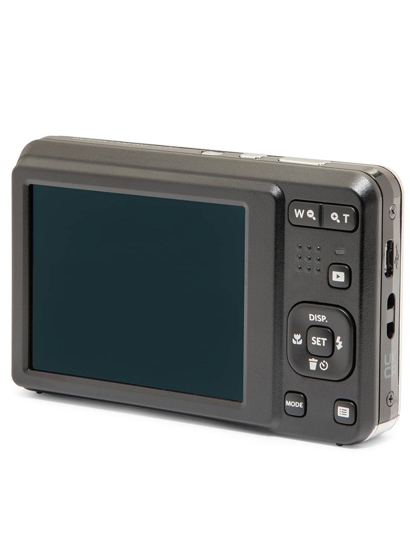 Kodak - PIXPRO FZ55-GRY 16MP CMOS Sensor Digital Camera 5X Optical Zoom 28mm Wide Angle 1080P Full HD Video 2.7" LCD Vlogging Camera - Image 1