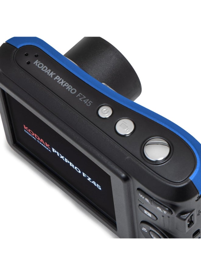 Kodak - PIXPRO Friendly Zoom FZ45-BL 16MP Digital Camera with 4X Optical Zoom 27mm Wide Angle and 2.7" LCD Screen (Blue) - Image 1
