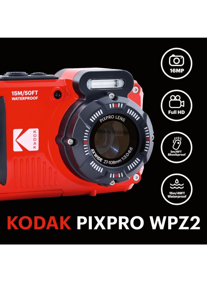 Kodak WPZ2-RD Red  - Image 3