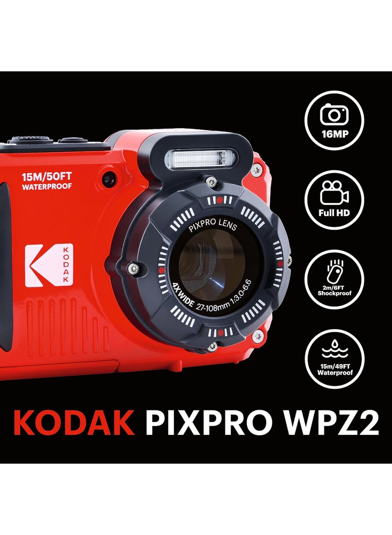 Kodak WPZ2-RD Red  - Image 2