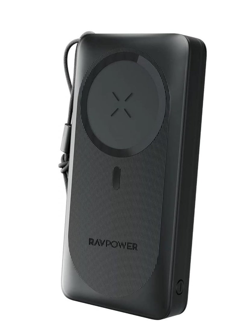 RAVPOWER 20000 mAh RAVPower  PD Pioneer – 20,000mAh Magnetic Power Bank with Dual Ports | Fast Charging & Portable BLACK  - Image 1