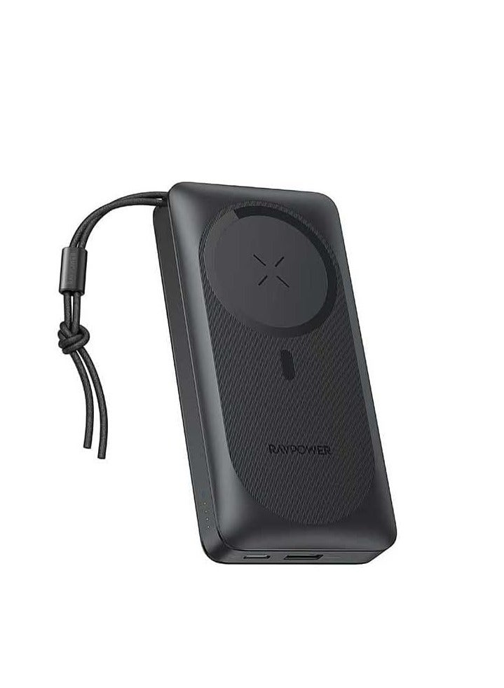 RAVPOWER 20000 mAh RAVPower  PD Pioneer – 20,000mAh Magnetic Power Bank with Dual Ports | Fast Charging & Portable BLACK  - Image 2